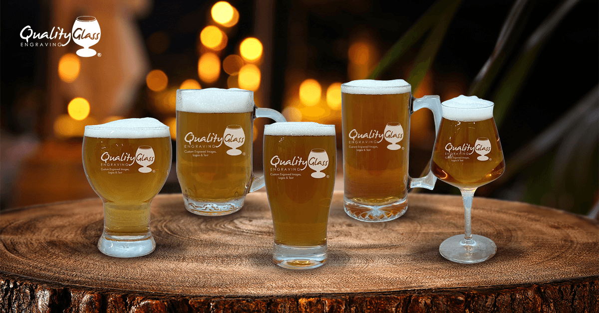 Personalized Belgian Beer Glasses (Set of 4)