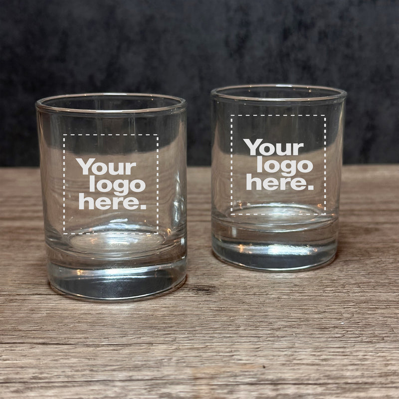 Engraved Set of Whiskey Rocks Bar Glasses - 10 oz Item 100-A/ 5535610
