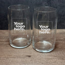Engraved Set of Can Glasses 16 oz - Item 209 Personalized Engraved Quality Glass Engraving