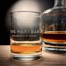 Engraved Aristocrat Double Old-Fashioned Bar Glass - 14 oz - Item 103/53232-918CD Personalized Engraved Drinkware Quality Glass Engraving