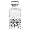 Engraved Luigi Bormioli Crystal Mixology 25.25 oz Textures Spirits Decanter Personalized Engraved Drinkware Quality Glass Engraving