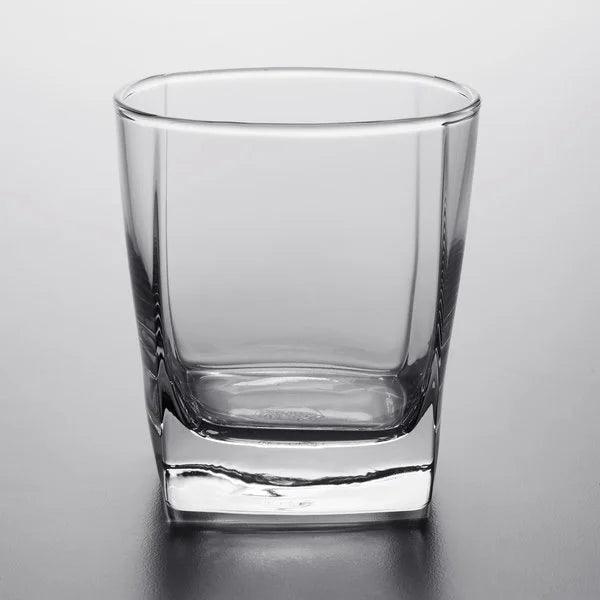 Engraved Cube 10 oz. Rocks / Old Fashioned Glass Personalized Engraved Drinkware Quality Glass Engraving