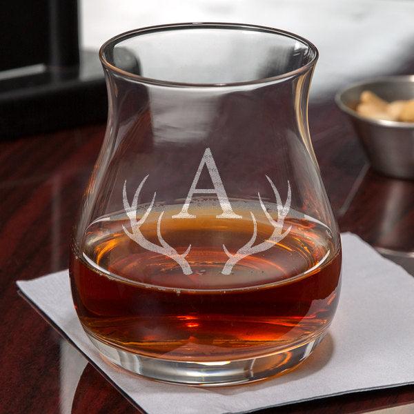 Engraved Glencairn Canadian Whisky Glass 11.75 oz. - Personalized Canadian Whiskey Glasses Personalized Engraved Quality Glass Engraving