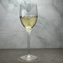 Personalized Crystal Parma Burgundy Engraved Wine Glass - 9 oz - Item 433/06133 Personalized Engraved Quality Glass Engraving
