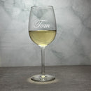 Engraved White Wine Glass - 16 oz - Item 494/GAG1352 Personalized Engraved Quality Glass Engraving