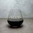 Engraved Luigi Bormioli Atelier Stemless Crystal Wine Glass 20 oz - Item 457/10290 Personalized Engraved Drinkware Quality Glass Engraving