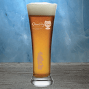 Engraved Luigi Bormioli Pilsner Beer Glass - 15 oz - Item 224/06085 Personalized Engraved Glass Quality Glass Engraving