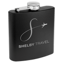 Personalized Custom Colored Engraved Flask 6 oz. Stainless Steel Personalized Engraved Drinkware Quality Glass Engraving
