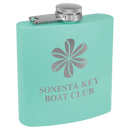 Personalized Custom Colored Engraved Flask 6 oz. Stainless Steel Personalized Engraved Drinkware Quality Glass Engraving