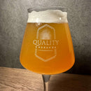 Engraved Teku Beer Glass- 14 oz - Item 42 Teku Personalized Engraved Quality Glass Engraving