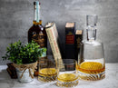 5 Piece Engraved Park Avenue Whiskey, Bourbon or Scotch Decanter Personalized Set Personalized Engraved Quality Glass Engraving
