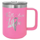 Engraved Polar Camel 15 oz. Vacuum Insulated Mug with Slider Lid Personalized Engraved Quality Glass Engraving