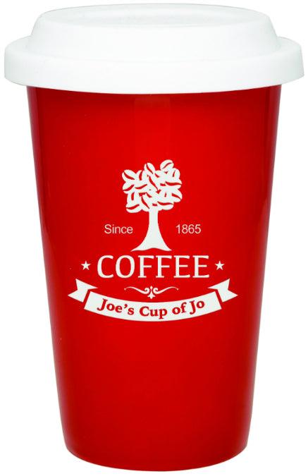 Engraved Custom Colored Ceramic Latte Mug - 14 oz. Coffee Mug Personalized Engraved Quality Glass Engraving