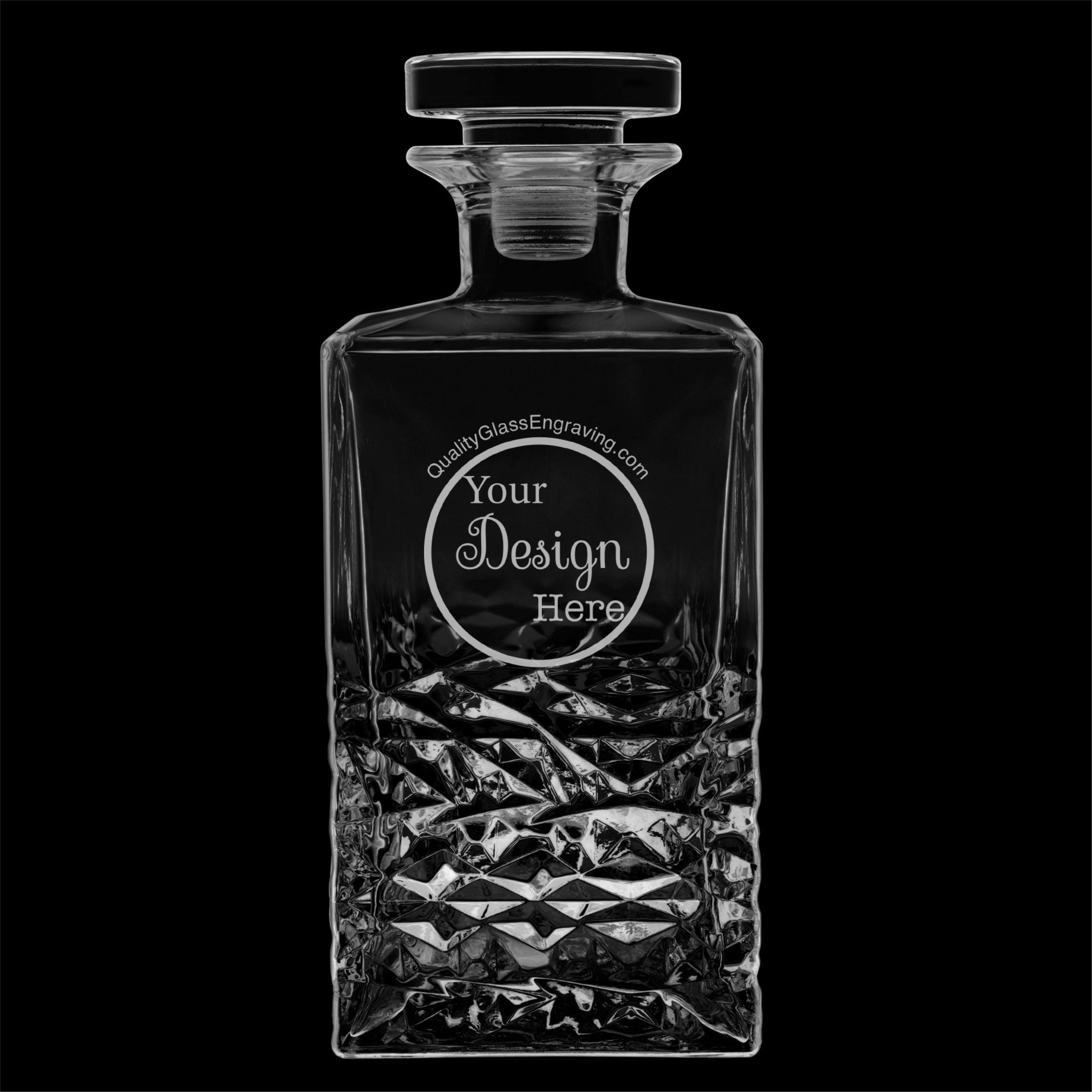 Custom Engraved Luigi Bormioli Crystal Mixology 25.25 oz Textures