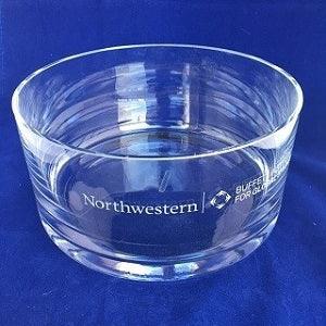 Engraved Manhattan Classic Crystal Bowl - 8" - Item SL655 Personalized Engraved Decorative Bowl Quality Glass Engraving
