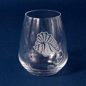 Engraved Luigi Bormioli Atelier Stemless Crystal Wine Glass - 23 oz - Item 458/10291 Personalized Engraved Drinkware Quality Glass Engraving