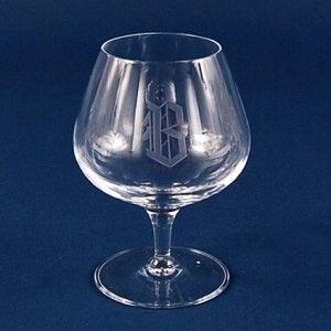 Custom Engraved Crystal Brandy Snifter Glass - 13 oz - Item 447