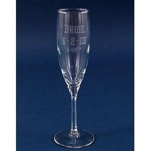 Engraved Domaine Champagne Glass - 6 oz - Item 430/8995 Personalized Engraved Quality Glass Engraving