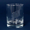 Engraved Aristocrat Double Old-Fashioned Bar Glass - 14 oz - Item 103/53232-918CD Personalized Engraved Drinkware Quality Glass Engraving