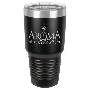 Personalized Insulated Tumblers 30 oz - Monogrammed Cups (Color: Maroon)