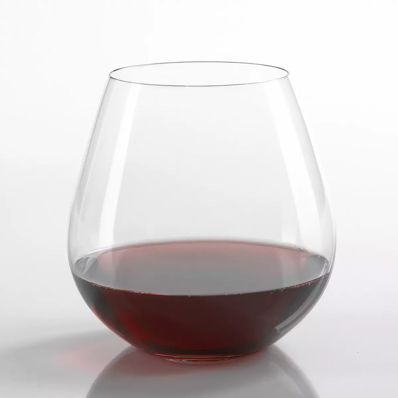 Engraved Riedel 'O' Pinot Noir/Burgundy Stemless Wine Glasses (Set of 2) - Item 0414/07 Personalized Engraved Quality Glass Engraving
