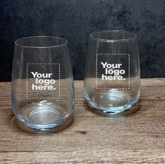 Engraved Set of Stemless Wine Glasses - 15 oz - Item 5535515
