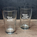 Engraved Sets of 16 oz Mixing/Pint Glasses - Item 212 Personalized Engraved Quality Glass Engraving