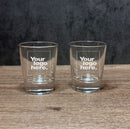 Engraved Set of Whiskey Shot Glasses - 2 oz - Item 48 - 55148 Personalized Engraved Glass Quality Glass Engraving