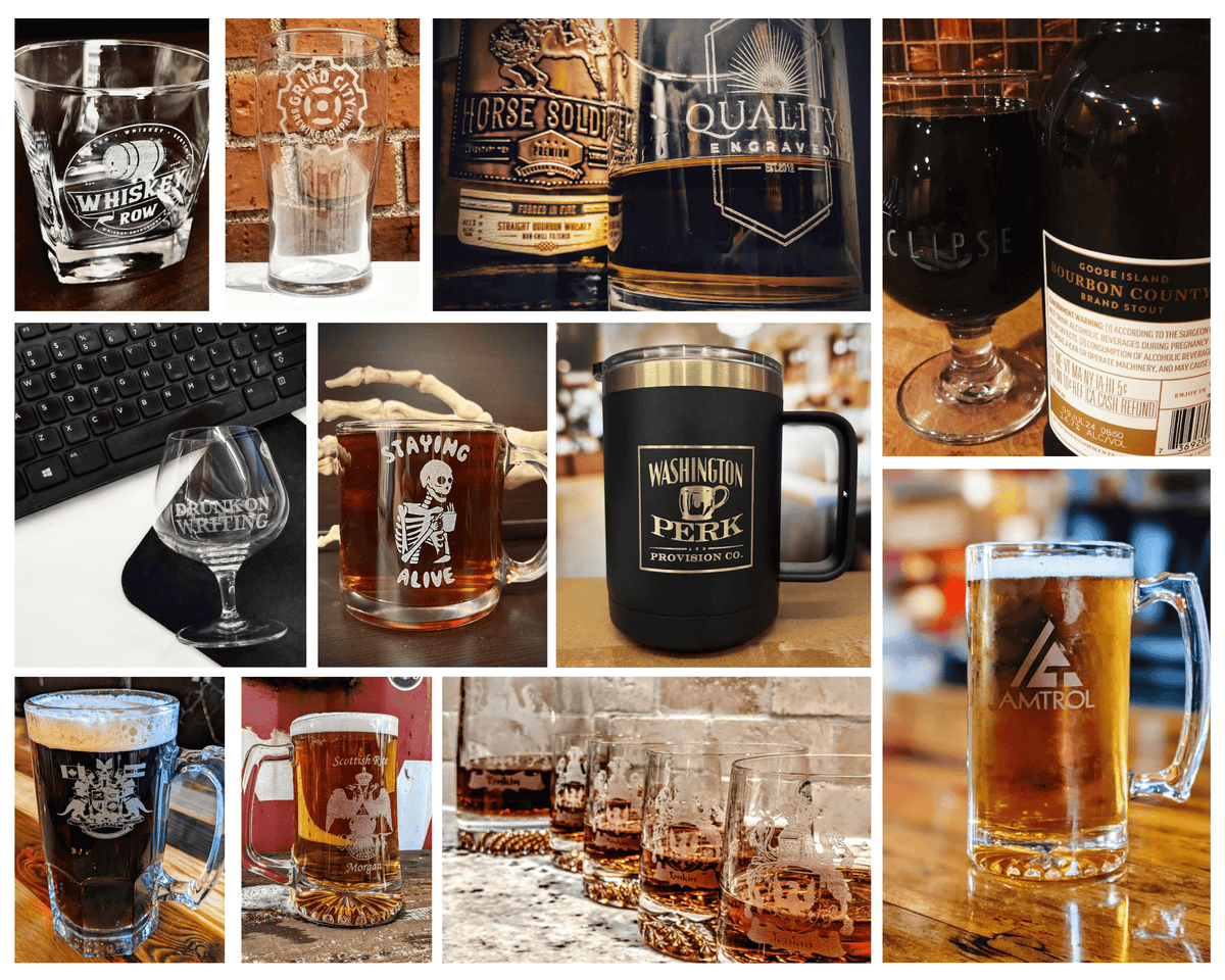 Personalized Engraved & Etched Glassware By Quality Glass Engraving