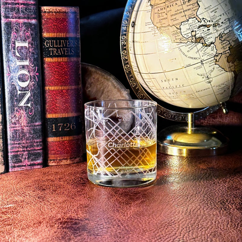 University Of Maryland Whiskey Glass Set (2 Low Ball Glasses)