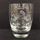 Engraved Set of Crystal DOF Bar Glasses - 12 oz - Item 166/10234 Personalized Engraved Quality Glass Engraving