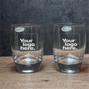 Engraved Set of Crystal DOF Bar Glasses - 12 oz - Item 166/10234 Personalized Engraved Quality Glass Engraving