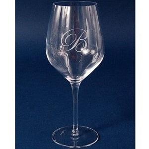 Engraved Set of Crystal Cabernet/Merlot Wine Glasses - 23oz