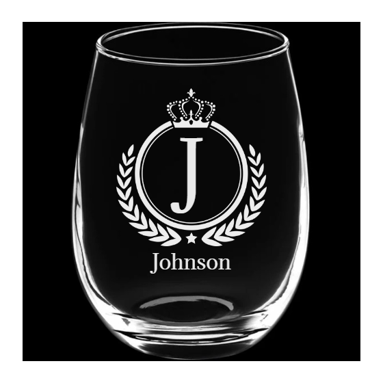Engraved Stemless Wine Glass - 12 oz - Item 5535519