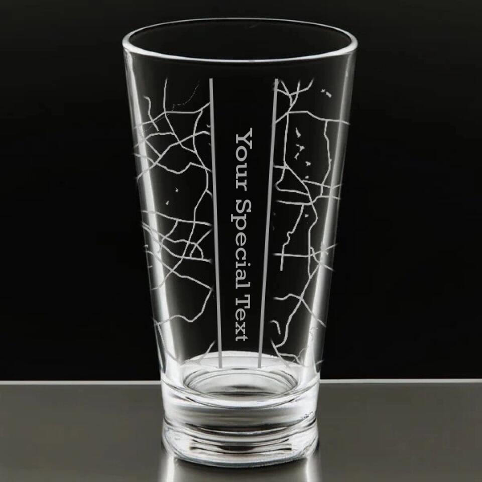 Custom Personalized City & Hometown Maps Glasses Personalized ...