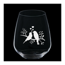 Engraved Set of Luigi Bormioli Atelier Crystal Stemless Wine Glasses - 14 oz - Item 459/10289 Personalized Engraved zakeke-design Quality Glass Engraving