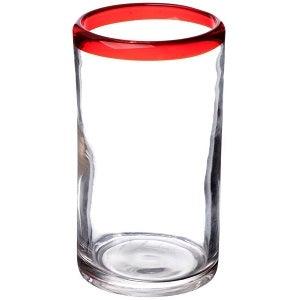 Personalized Aruba Engraved Cooler 16 oz Beer Glass (Red) - Item 92303R Personalized Engraved Quality Glass Engraving