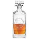 Engraved Franmara Jolie 30 oz. Square Crystal Decanter Personalized Engraved Quality Glass Engraving