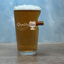 Personalized BenShot Engraved Bullet Pint Glass - 16 oz Item 212/Benshot Personalized Engraved Quality Glass Engraving