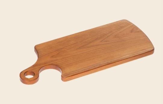 Engraved Cutting board 18''X7- 1/2X3/4 with curved handle Personalized Engraved Wood Quality Glass Engraving