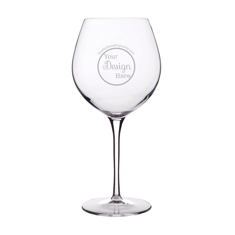 Trendy Script Name Personalized Stemmed Wine Glass