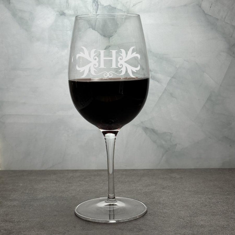 Personalized Crystal Palace Engraved Wine Glass - 20 oz - Item 416/09231 Personalized Engraved Quality Glass Engraving
