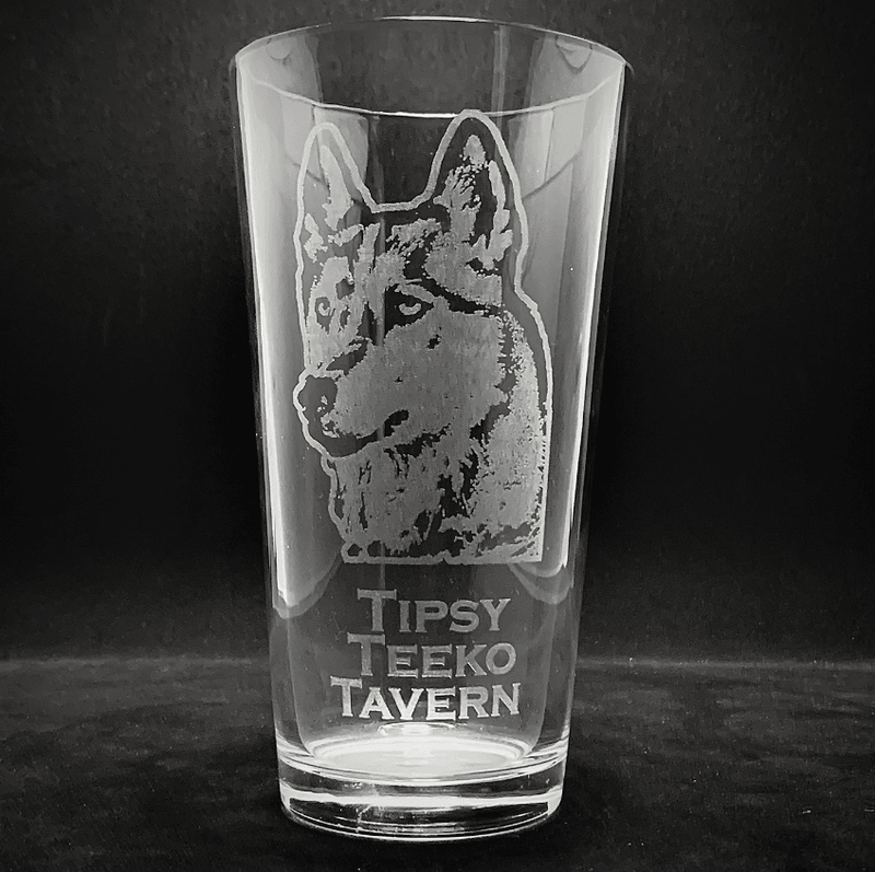 Engraved Mixing Beer Glass - 20 oz - Item 221/23303 Personalized Engraved Quality Glass Engraving