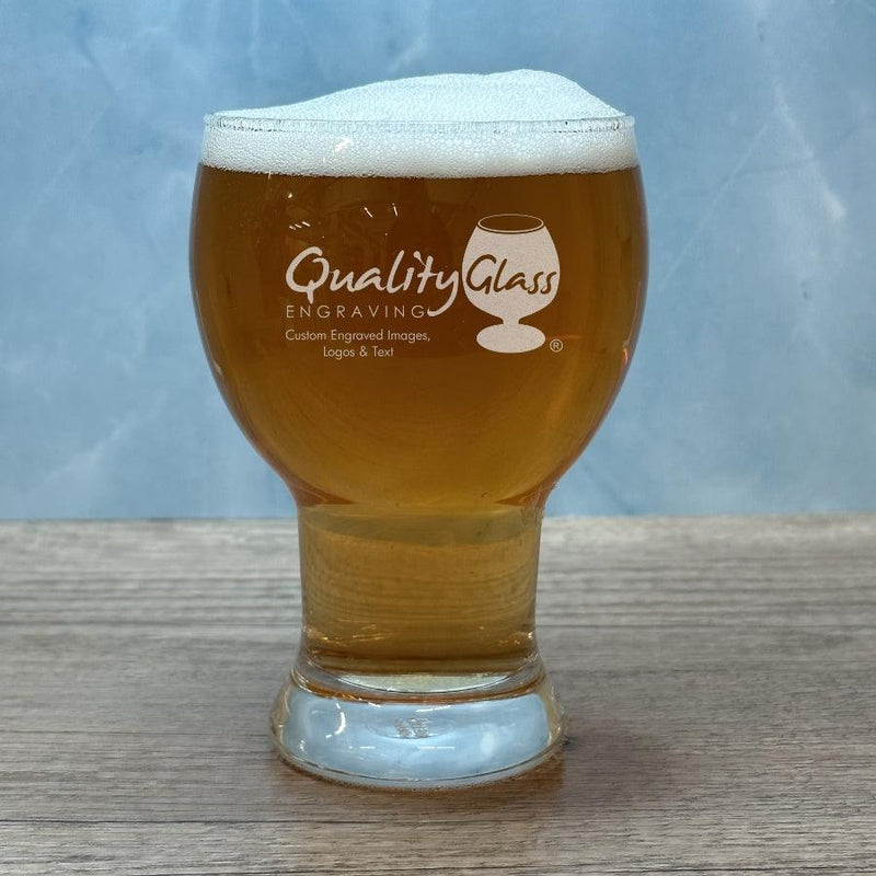 Trendy Script Name Personalized Printed 16oz Beer Can Glass