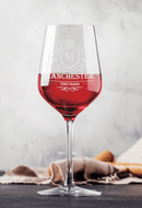 Engraved Atelier 11.75 oz Sauvignon White Wine Glasses (Set Of 6) Personalized Engraved Drinkware Quality Glass Engraving