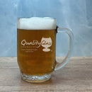 Engraved Libbey Thumbprint Beer or Coffee Mug - 20 oz. - Item 5303 Personalized Engraved Quality Glass Engraving