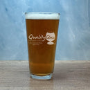 Engraved Mixing Beer Glass - 20 oz - Item 221/23303 Personalized Engraved Quality Glass Engraving