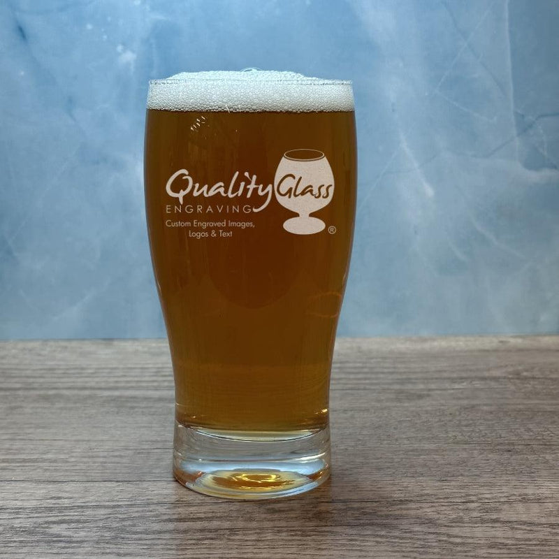 Engraved Pub Beer Glass - 16 oz - Item 243/4808 Personalized Engraved Quality Glass Engraving