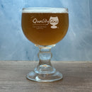 Engraved Schooner Beer Goblet - 18 oz - Item 241/3212 Personalized Engraved Glass Quality Glass Engraving