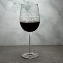 Engraved 16 oz. Acopa Flora Personalized Wine Glass - 5535316 Personalized Engraved Quality Glass Engraving